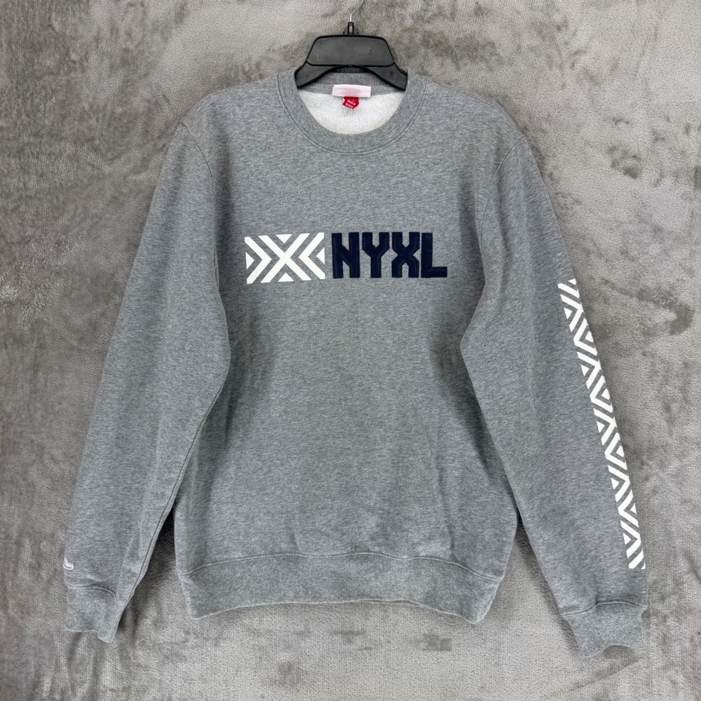 Mitchell & Ness NYXL New York Excelsior Sweatshirt Mens Medium Grey Crewneck